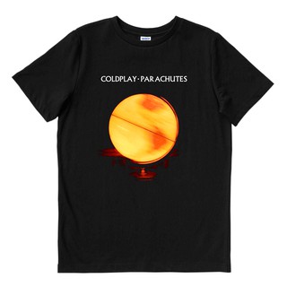 เสื้อยืดโอเวอร์ไซส์Coldplay - PARACHUTES สีดํา | เสื้อยืด พิมพ์ลายวงดนตรี | เพลงเมอร์ช | Unisex | เสื้อยืด พิมพ์ลายดนตรี