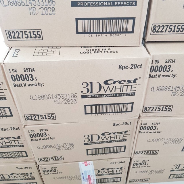🔥แถมฟรี🔥 แผ่นฟอกฟันขาว Crest 3D White Luxe Professional Effects แผ่นฟอกฟัน (1ซอง)