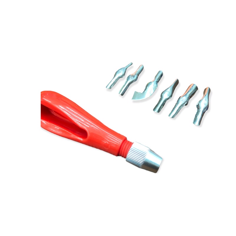 Lino cutter set ชุดมีดแกะสลักเปลี่ยนหัวได้ 6 เบอร์