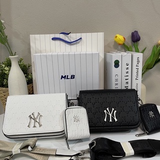 พร้อมส่งกระเป๋าสะพายข้าง mlb พร้อมกล่อง+ใบลูก+สายสปอร์ต