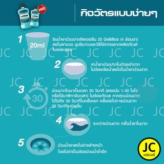 (ซื้อ1แถม1) ลิสเตอรีน 750มล. แถม 250มล. คูลมินต์ โทเทิลแคร์ ทาร์ทาร์ ซีโร่ น้ำยาบ้วนปาก Listerine Cool Mint, Total Care