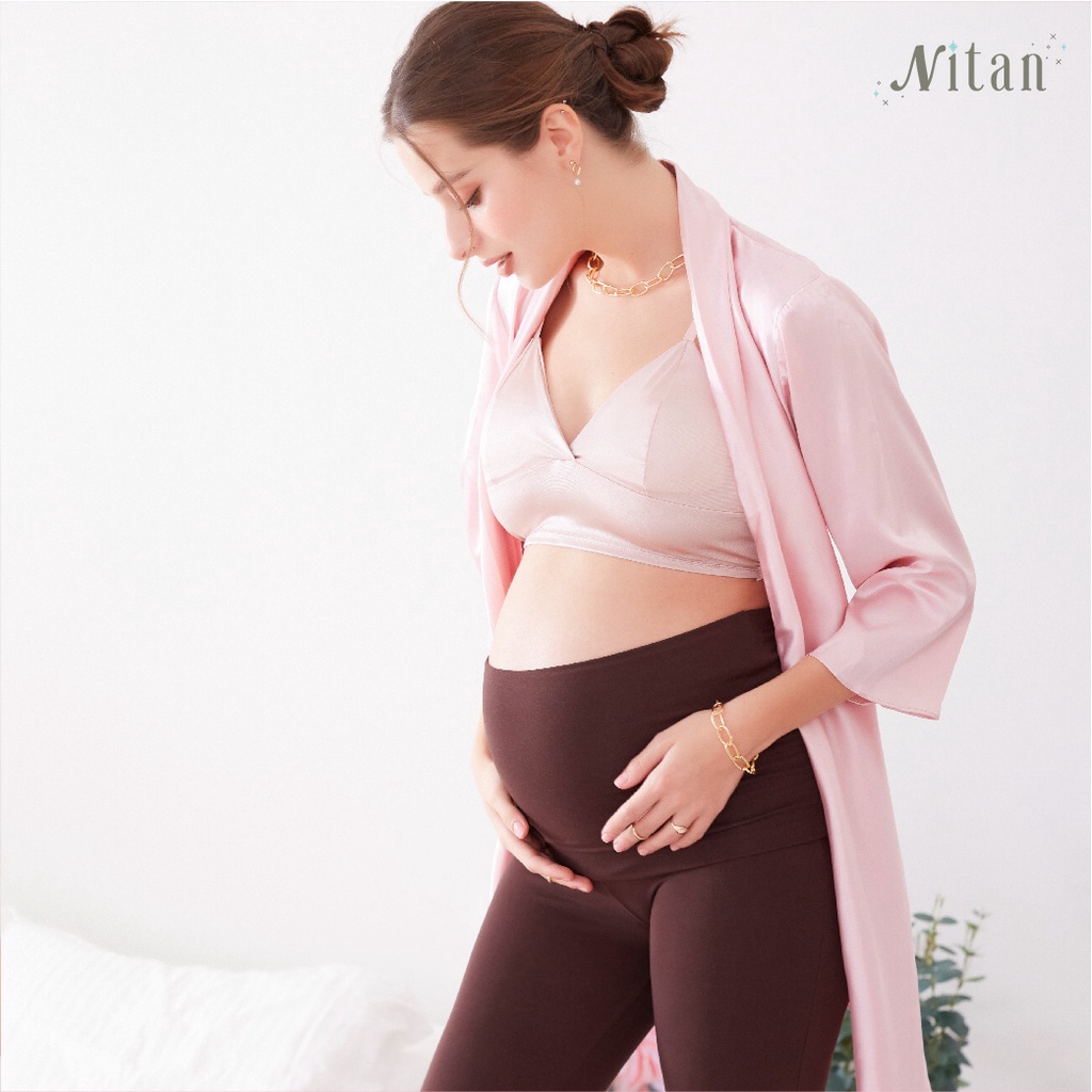 Nitan (นิทาน) เลกกิ้งคนท้อง กางเกงพยุงครรภ์ ช่วยลดอาการหน่วงท้องขายาว รุ่น Maternity Supported Leggings