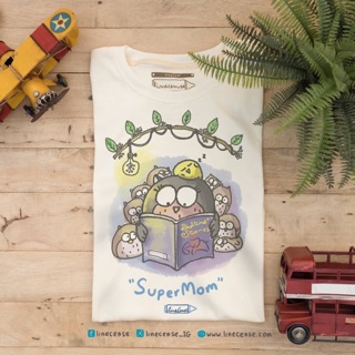 เสื้อคอตตอนลาย SuperMom