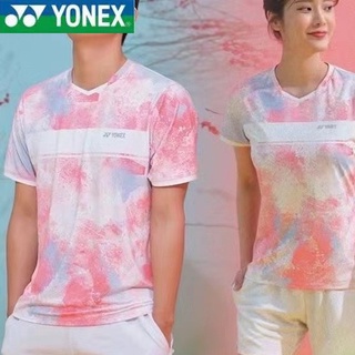 Yonex เสื้อผ้าแบดมินตัน แขนสั้น แบบแห้งเร็ว เหมาะกับฤดูร้อน สําหรับผู้ชาย และผู้หญิง