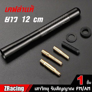 เสาอากาศรถยนต์ Car Carbon Fiber AM&amp;FM Radio Antenna เสาอากาศวิทยุรถยนต์แบบสั้น 12 cm.