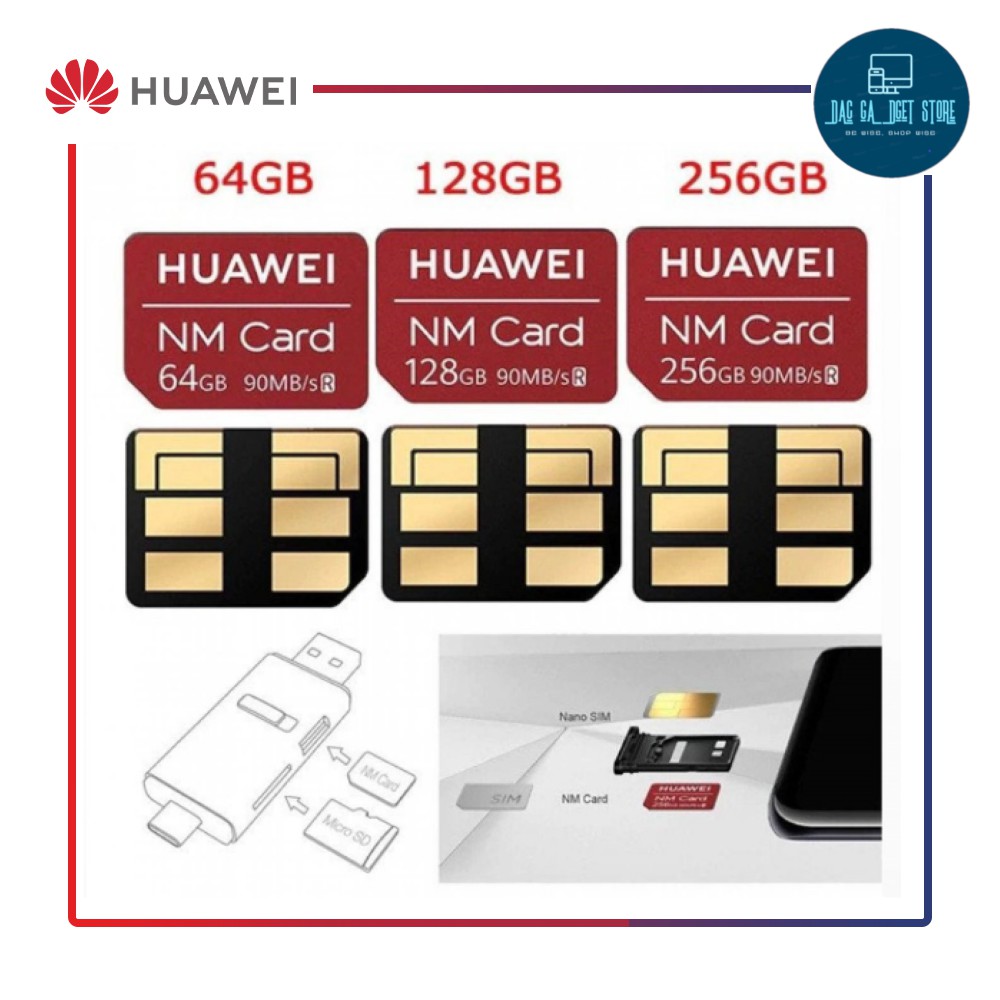 การ์ดหน่วยความจํา Huawei Nano NM CARD 64GB/ 128GB/ 256gb