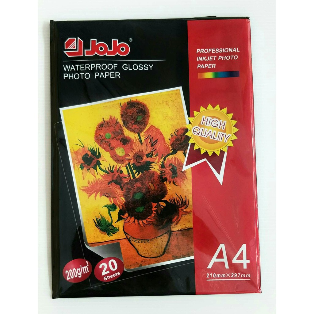 กระดาษโฟโต้กรอสซี่ A4/200g 20แผ่น