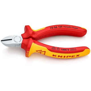 KNIPEX Diagonal Cutters - 125 mm คีมตัดทแยงมุม 125 มม. รุ่น 7006125