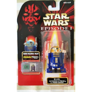 Star Wars Episode I Commtech Chip R2-B1 Astromech Droid with Power Harness Figure 3.75"