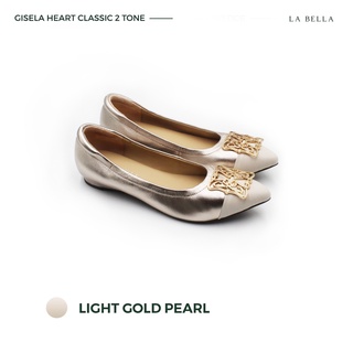 LA BELLA รุ่น GISELA HEART CLASSIC 2 TONE - LIGHT GOLD PEARL