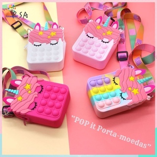 พร้อมส่ง กระเป๋าป๊อปอิท กระเป๋ายูนิคอร์น กระเป๋าป๊อปอิทเด็ก pop it bag