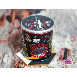 มันฝรั่งแผ่นทอดกรอบรสพริก Ghost Pepper Black Crisps รสเผ็ดที่สุดในโลก 45g