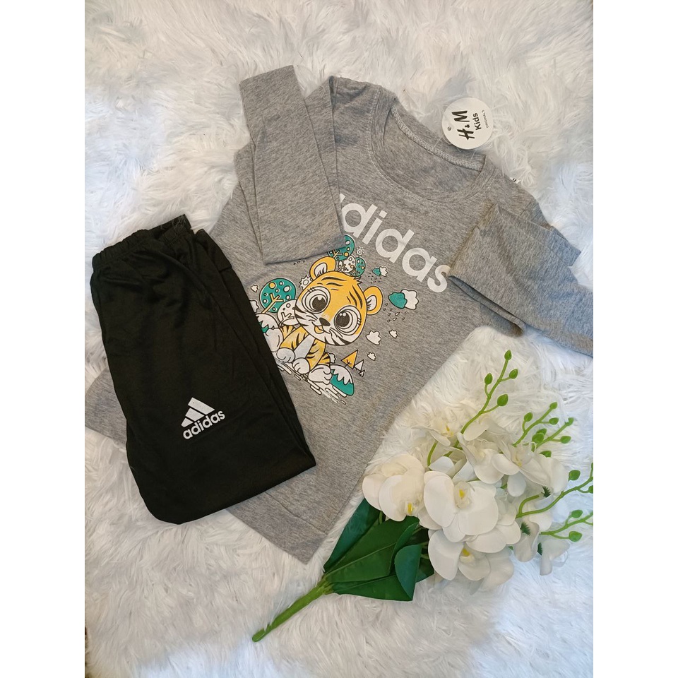 ADIDAS COTTON CHILDRENS & CANIK CAT PYJAMAS SET