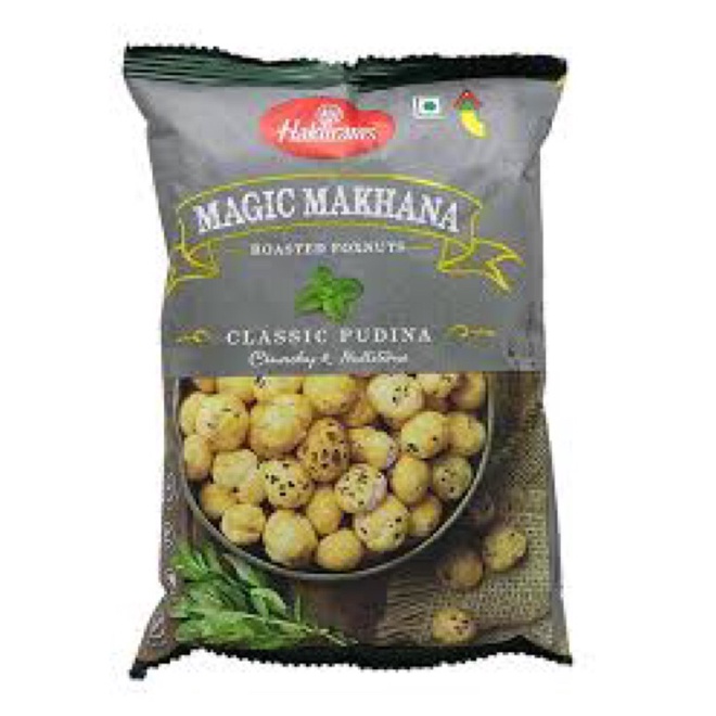 Haldiram Roasted Makhana / Foxnuts  Classic Pudina Flavour 30g