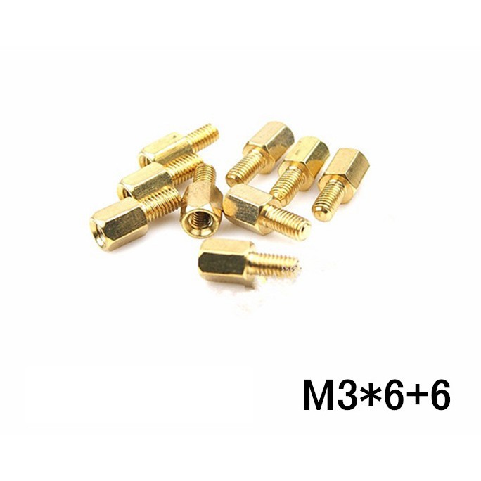 🔧🔩 น็อตรองเมนบอร์ด ขนาด M3*6*6 (ชุด 10 ตัว) 🔩🔧