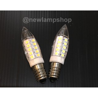 หลอดไฟเซรามิก LED 5W E14 220V มีแสงขาว กับวอร์ม