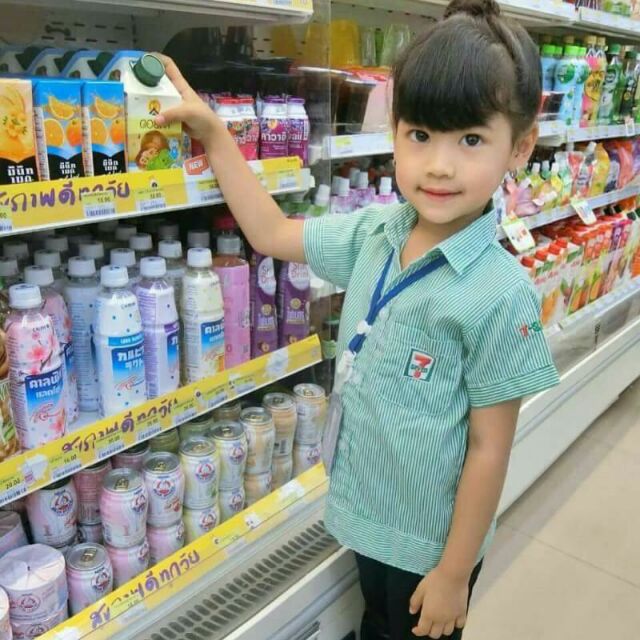 เซเว่นจิ๋ว เสื้อพนักงานเซเว่น ชุดอาชีพเด็ก