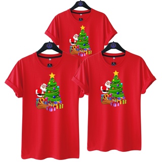 เสื้อยืดผ้าฝ้าย เสื้อยืด พิมพ์ลาย MERRY CHRISTMAS Two A Two A Tree UNISEX สําหรับผู้ชาย และผู้หญิง