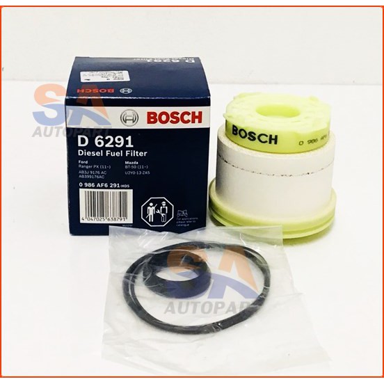 อะไหล่รถยนต์ Bosch กรองน้ำมันดีเซล Ford All New Ranger ,Mazda BT-50 PRO  F6291