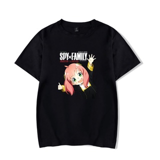 DRG SPY x FAMILY คอกลม แฟชั่น ผ้าฝ้ายแท้ เสื้อยืด คอกลม แฟชั่น  เสื้อยืด ฤดูร้อน การ์ตูนญี่ปุ่น คนหนุ่มสาว anime