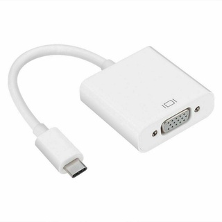 อะแดปเตอร์แปลงสายเคเบิ้ล Type-C USB 3.1 เป็น VGA สําหรับ MacBook ☆Wecynthiaamo