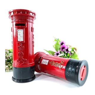 โมเดลออมสินตู้​ไปรษณีย์​ลอนดอนโลหะหนา​ Post office london ขายในราคา ฿139 - ฿159