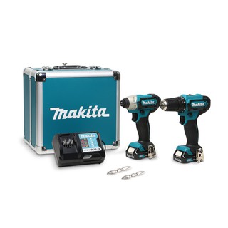 ชุด COMBO MAKITA CLX224X1 ประกอบด้วย ไขควงกระแทก MAKITA TD110DZ และ สว่าน MAKITA DF333Z (12V.)