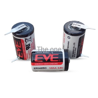 EVE ER14250 3.6V แบตเตอรี่ลิเธียม 1/2AA อุตสาหกรรมเครื่องมือควบคุมแบตเตอรี่ ls14250 ER14250H