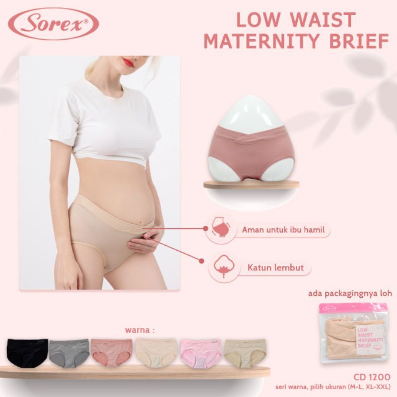 Sorex Pregnancy CD 1200 กางเกงชั้นในเอวต่ํา