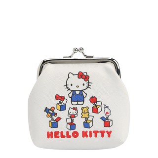 กระเป๋าใส่เศษสตางค์ Hello Kitty 45th Anniversary สีขาว กระเป๋าสตางค์ กระเป๋า ผู้หญิง เหมาะสำหรับเป็นของขวัญให้กับคนที่