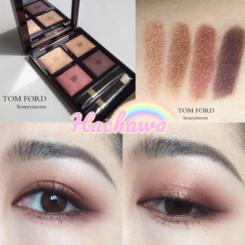 แท้? Tom Ford อายแชโดว์ Eyeshadow Color Quad 04 Honeymoon | Shopee Thailand