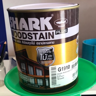 Shark woodstain plus สีย้อมทุกไม้ ปลาฉลาม สีไม้วอลนัท ขนาด1/4