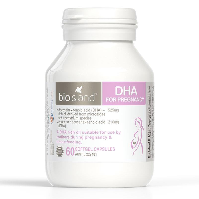 Bio Island DHA Pregnancy 60cap อาหารเสริมสำหรับผู้ตั้งครรภ์และผู้ให้นม