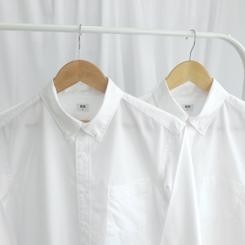 เสื้อเชิ้ต "Uniqlo Extra Fine Cotton" ผ้าพรีเมียมคอตตอน ผ้าบางใส่สบาย ไร้ตำหนิ by bestcottonoutfits