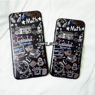 เคสคณิต สีดำ เคสนิ่มทั้งอัน ลายสวยมาก คลุมเครื่อง