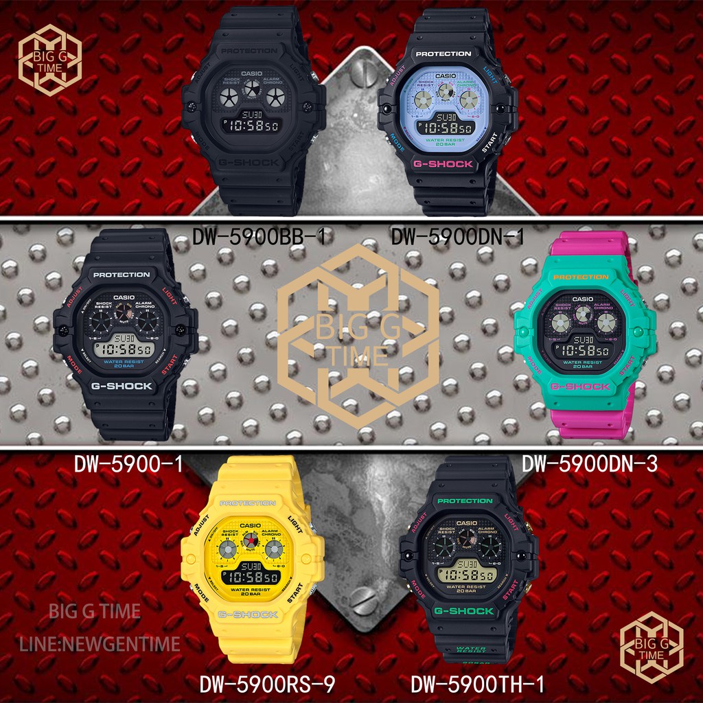 นาฬิกา Casio G-Shock DW-5900 Series รุ่น DW-5900-1/DW-5900BB-1/DW-5900DN-1/3/DW-5900TH-1/DW-5900-9 ข
