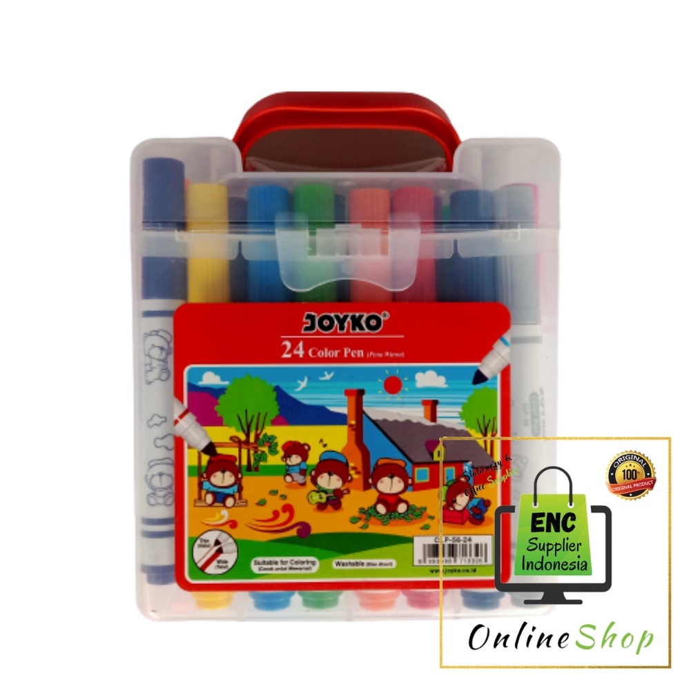 Joyko 24 Color Pen 24 Color Marker CLP 56 joyko ต่อชุด - enc.sup