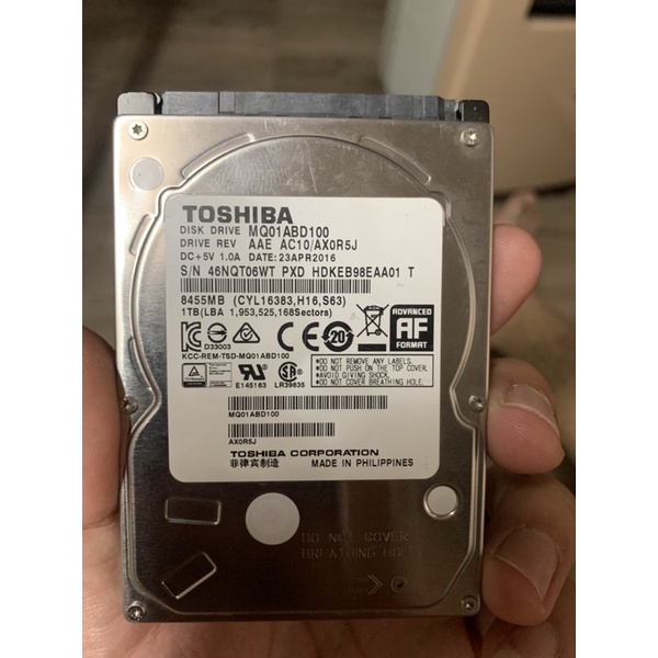 hdd toshiba mq01abd100 1tb ขนาด 2.5