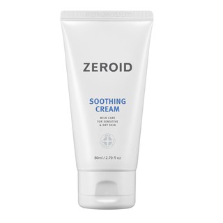 ✨ของขวัญฟรี★ตัวอย่างฟรี✨Zeroid soothing cream ครีมบำรุงผิวหน้า 80 มล.