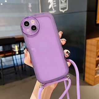 เคสโทรศัพท์มือถือแบบนิ่ม ใส พร้อมสายคล้องคอ และสายคล้องไหล่ สําหรับ Vivo X80 X70 X50 X30 Pro X80 Pro X70PRO