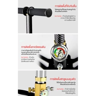 Panson สูบลมแรงดันสูง แรงดันสูง pcp 40mpa 6000psi พับได้ แรงดันสูง PCP 3 Stage ปั๊มมือสำหรับพีซีพีอากาศ เรือยาง
