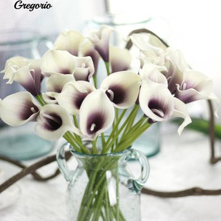 Gregorio 1Pc ดอกไม้ประดิษฐ์ Calla Lily ช่อดอกไม้สำหรับคู่แต่งงาน