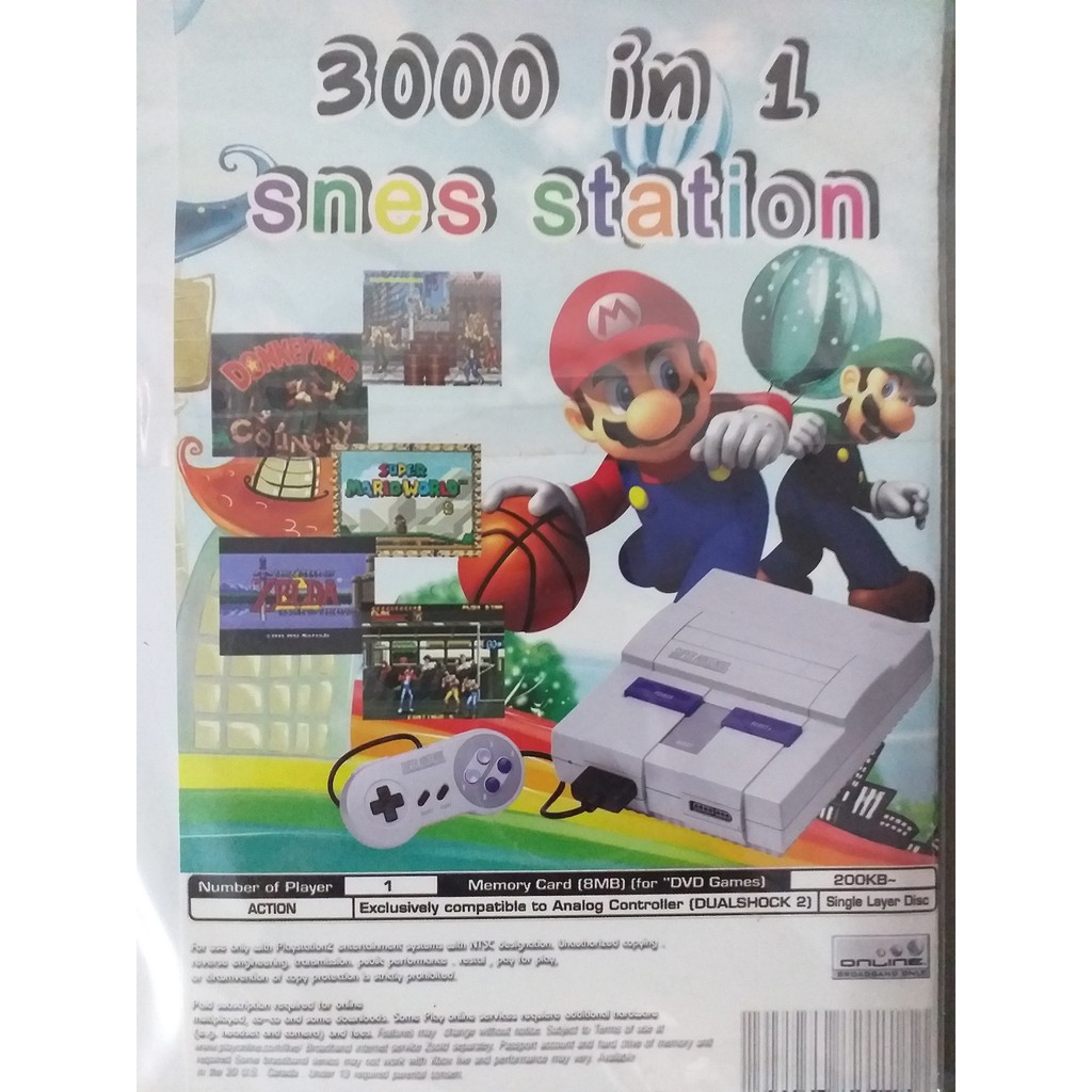 เกมส์ PS 2 SNES STATION 3000 IN 1 ปลายทางได้