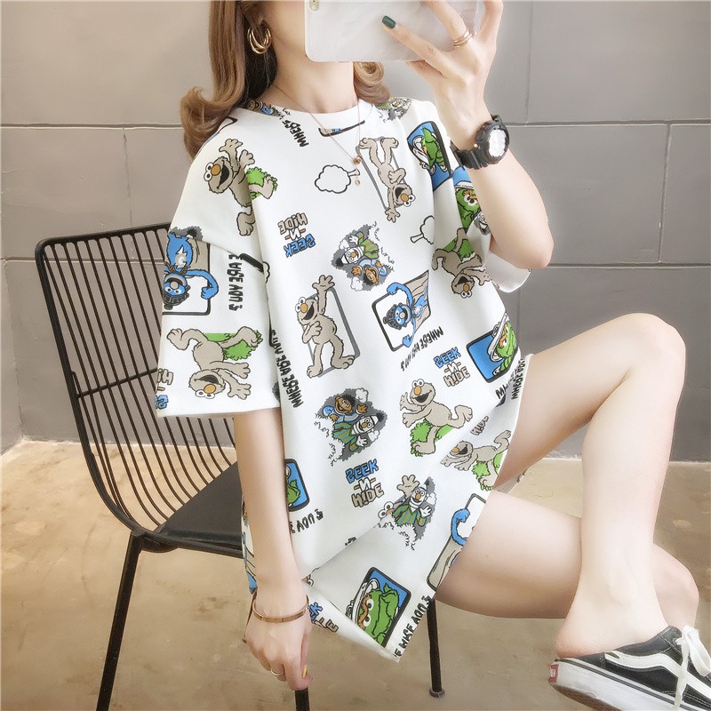 LHSunshine 🌞 OVERSIZE เสื้อยืดลายมารูโกะผ้านิ่มใสสบาย ไม่ควรพลาด - รูปที่ 5