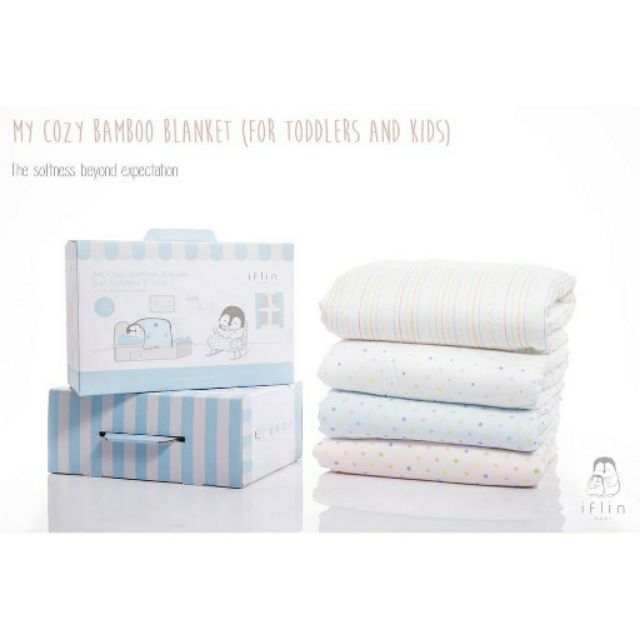 Iflin baby-ผ้าห่มใยไผ่ My Cozy Bamboo Blanket (for Toddlers &amp; Kids) iflin