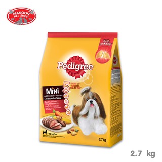 [MANOON] PEDIGREE Mini Adult Beef Lamb Vegetable เพดดิกรี วัวแกะและผัก 2.7Kg.