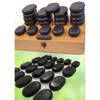 หินสปา หินนวดร้อนภูเขาไฟ หินบะซอลต์ มือสอง Hot stone massage