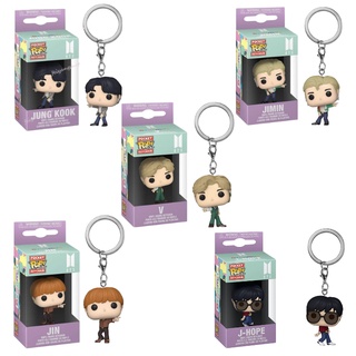 Funko Pop!《Bangtan Boys》พวงกุญแจฟิกเกอร์ BTS JIMIN V RM ของเล่นสําหรับเด็ก