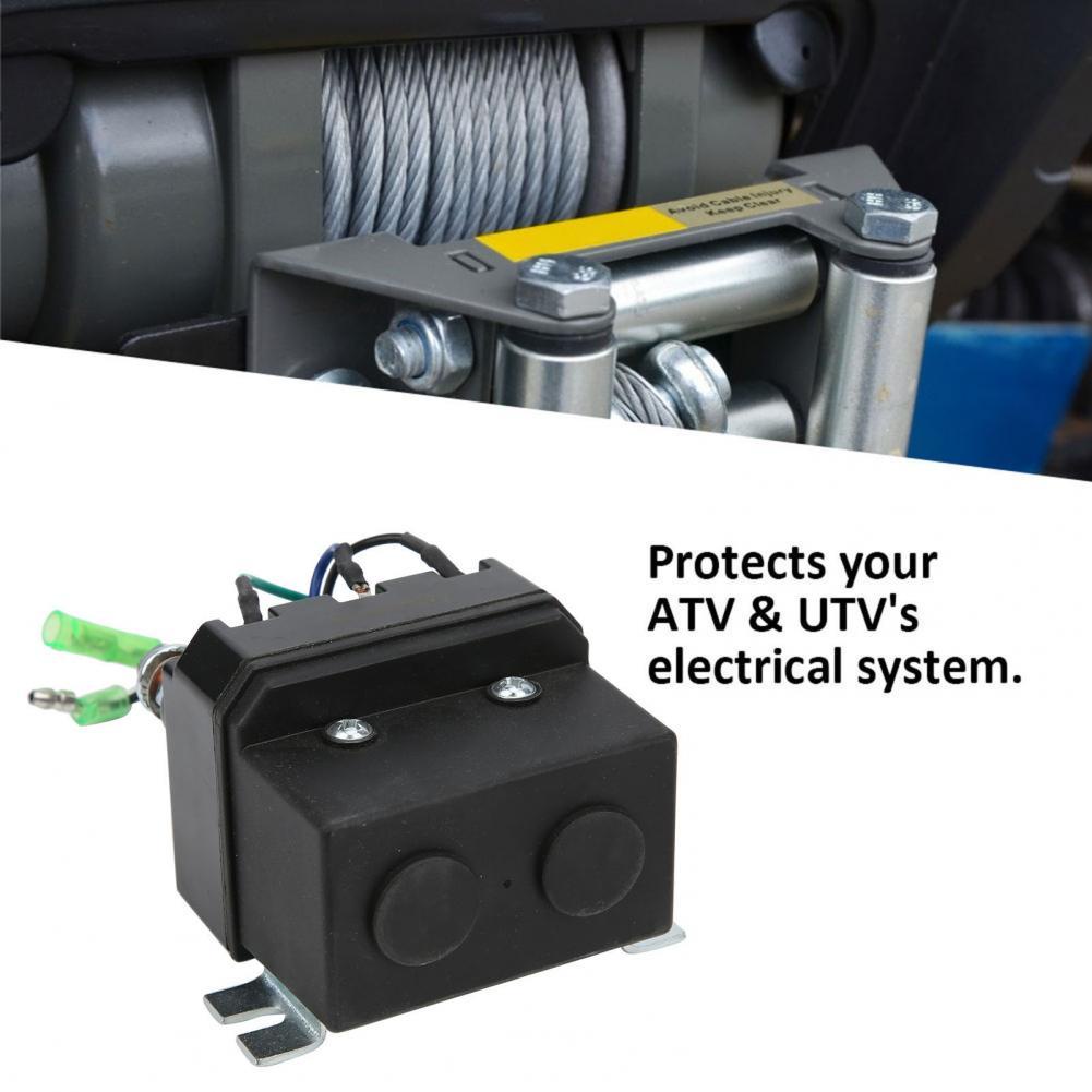 Electric Winch Relay Universal Replacement Black Rust-proof 1500-5000LB Electric Winch Relay Winch C