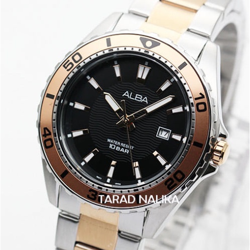 นาฬิกา ALBA Active gent AG8L17X1 สองกษ้ตริย์ pinkgold (ของแท้ รับประกันศูนย์) Tarad Nalika